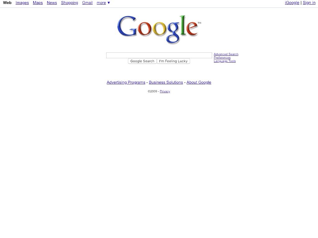 Google 2009