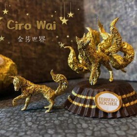 Esculturas Criativas de Animais em Miniatura Feitas De Embalagens De Ferrero Rocher