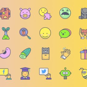 Freebie: Ícones Emojious (AI, SVG, PNG)