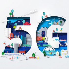 Ilustrações criativas e recortadas de papel Nokia 5G, inspiradoras, de Eiko Ojala