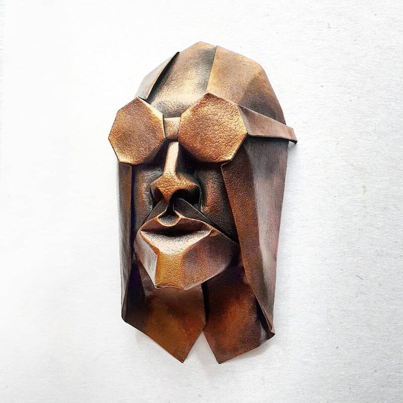 Faces impressionantes de Origami por Fynn Jackson