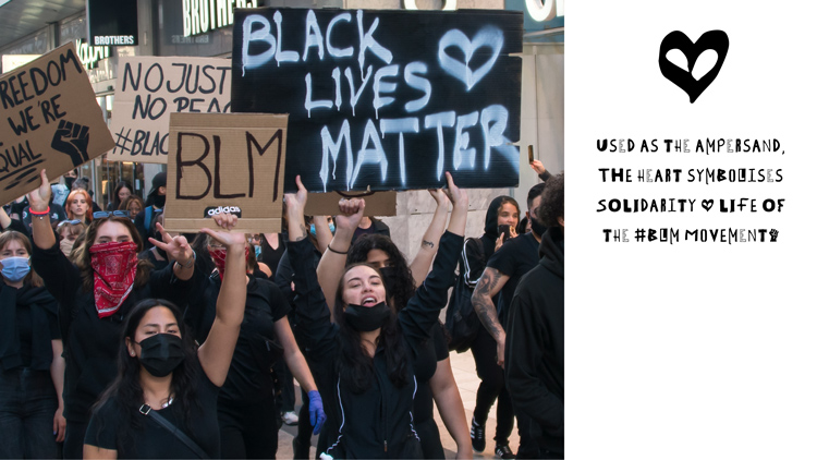 Um tipo de letra para trazer online a emoção dos cartazes de protesto do Black Lives Matter