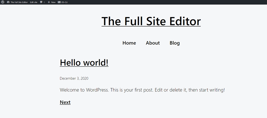 Uma análise inicial da edição de sites completos no WordPress