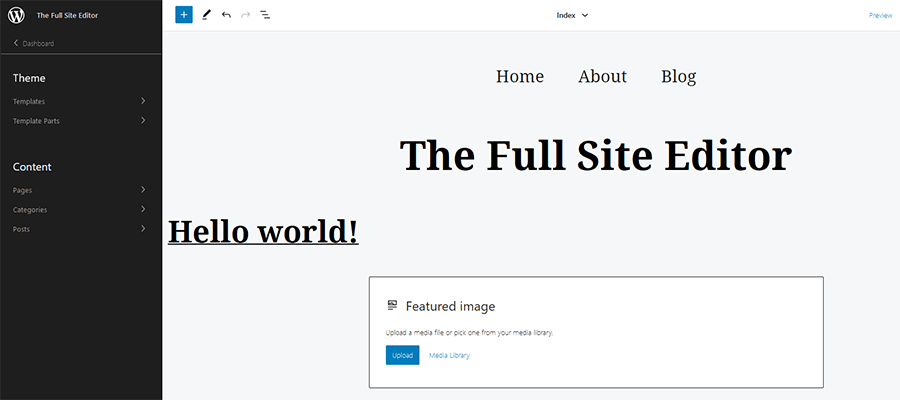 Uma análise inicial da edição de sites completos no WordPress