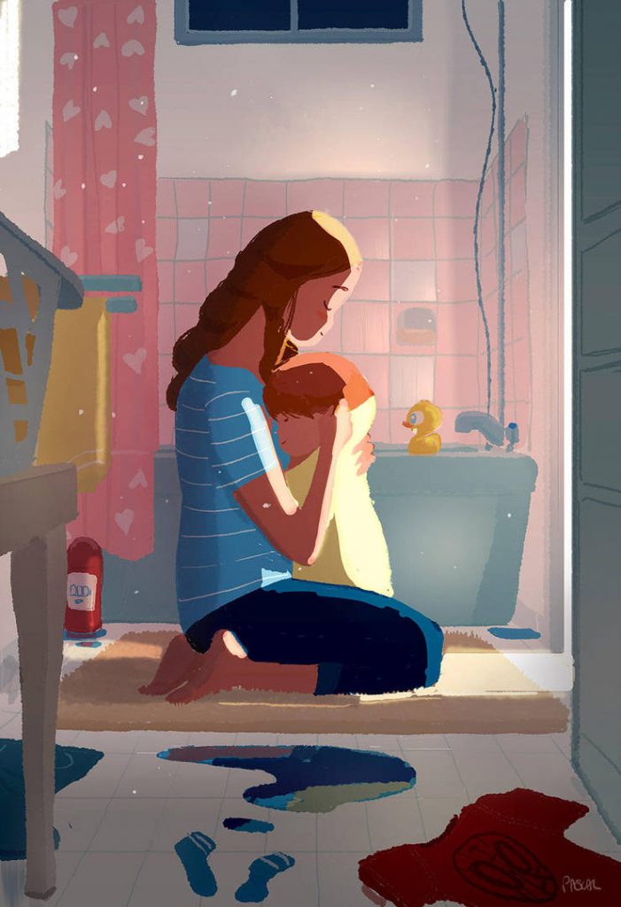 O abraço da mãe: 30 ilustrações comoventes sobre as mães
