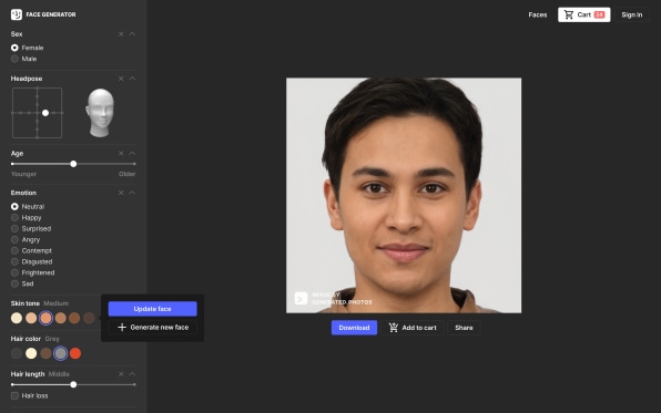 Esta incrível ferramenta de IA permite que você crie rostos humanos do zero