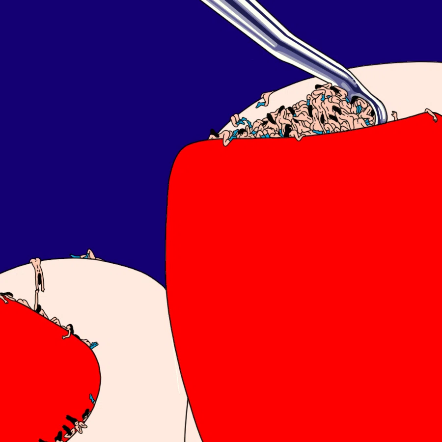 É difícil desviar o olhar da fascinante, mas perturbadora, nova série do ilustrador Sawako Kabuki