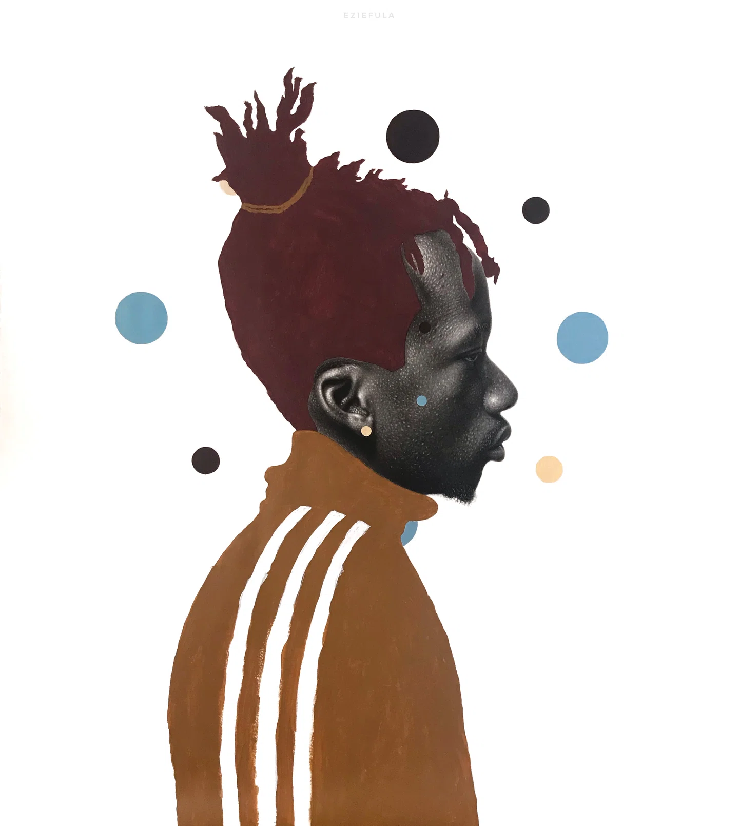 As obras de arte de mídia mista de Johnson Eziefula geram conversas sobre o hibridismo e a identidade da cultura