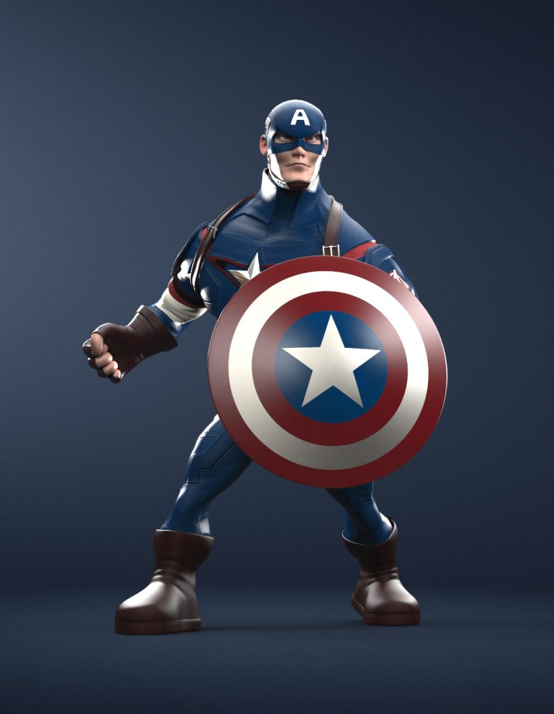 Personagens 3D - Super-heróis e vilões com aparência de desenho animado