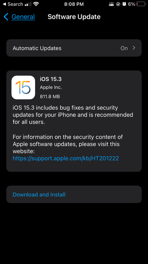 Por que você precisa instalar o iOS 15.3 agora
