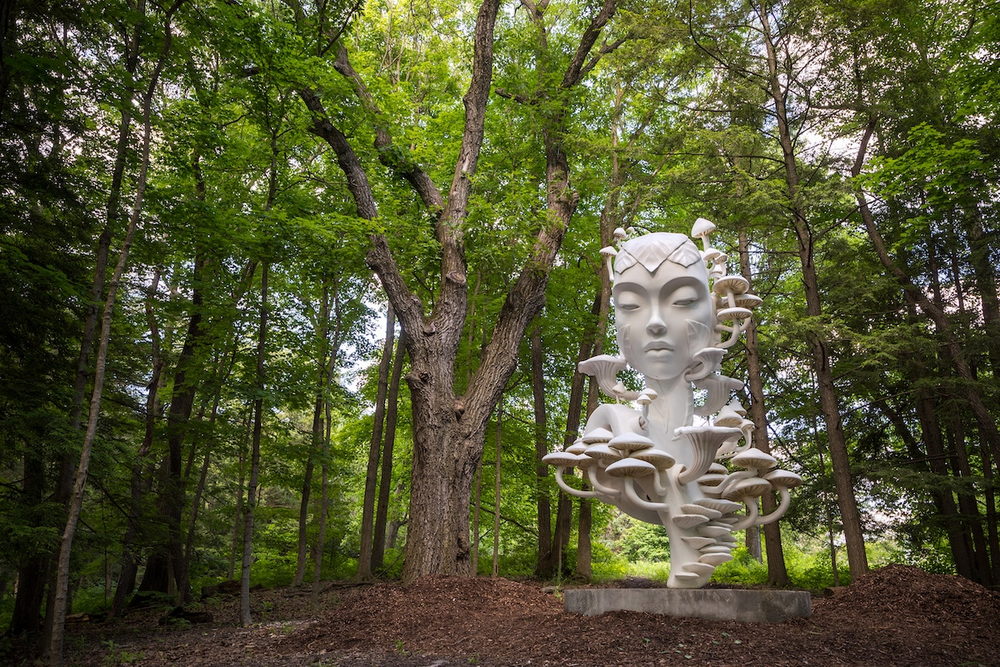 Esculturas honram a conexão entre humanos e natureza por Daniel Popper