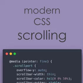 Melhor rolagem pelo CSS moderno