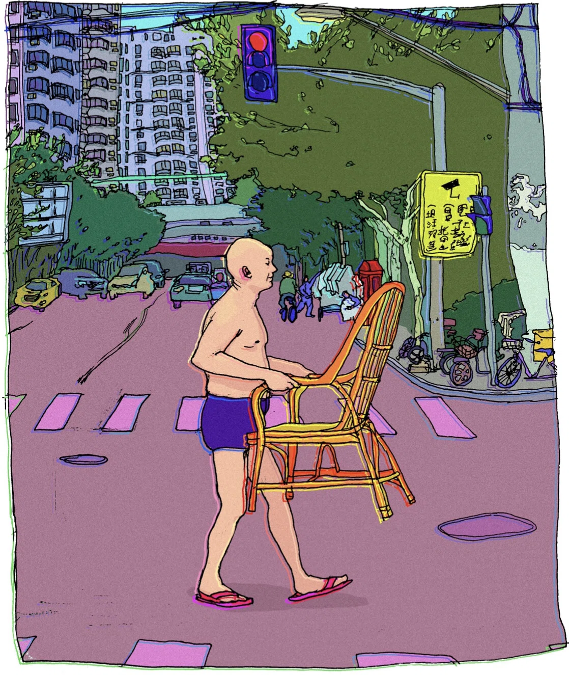Um retrato ilustrativo de Xangai em rápida mudança por Jeffrey Hsueh