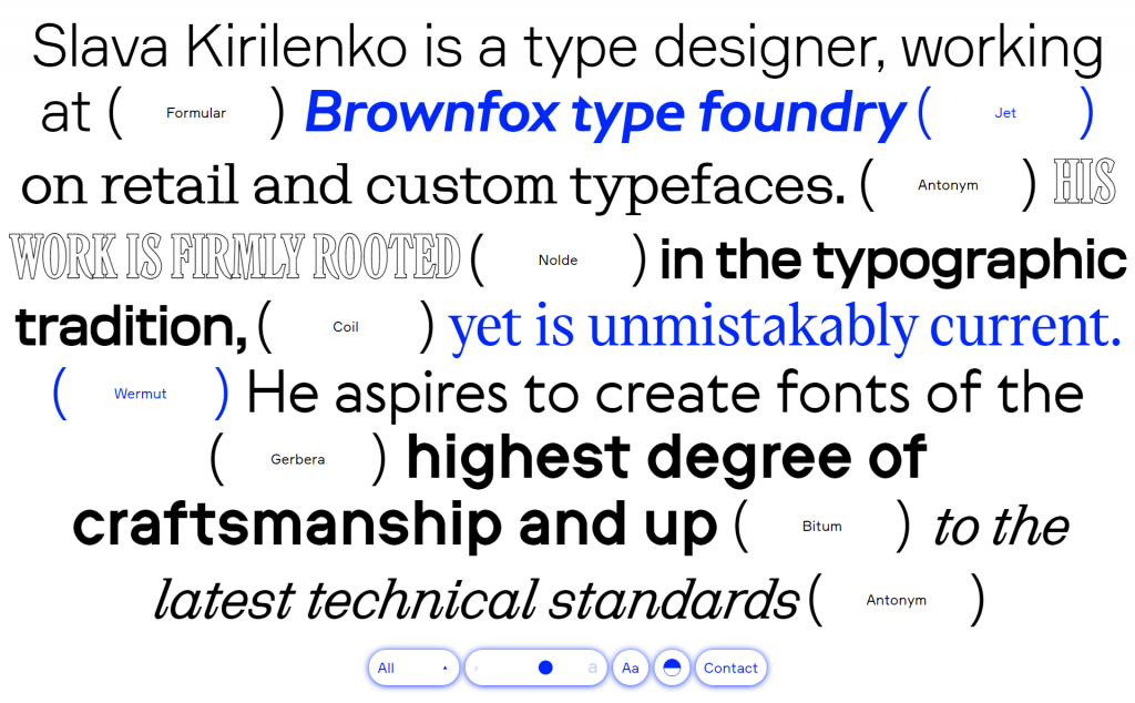 Inspiração tipográfica em web design