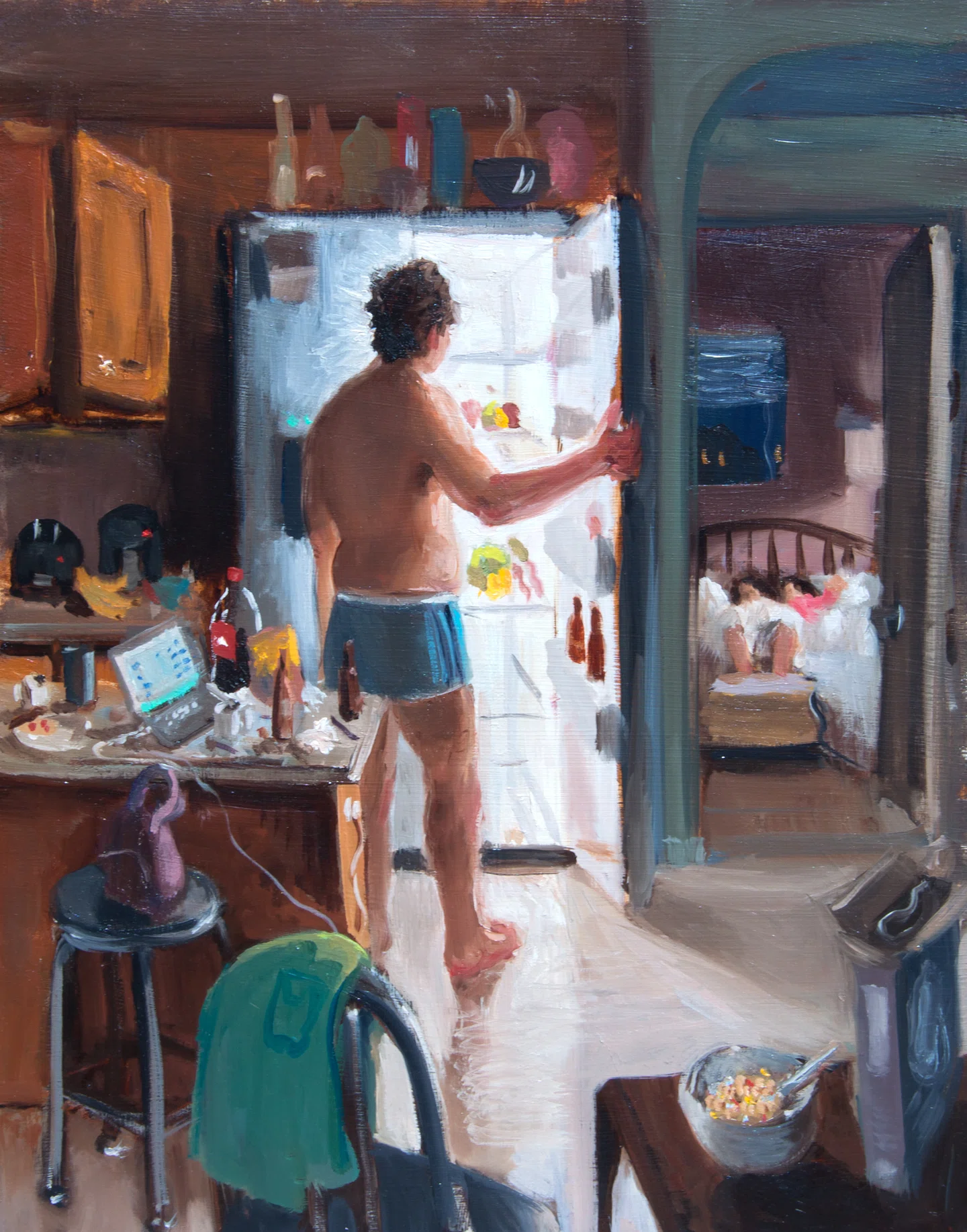 Larry Madrigal infunde vitalidade em sua pintura do cotidiano