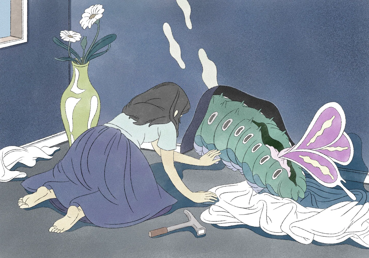 “Único, estranho e esquisito”, as ilustrações de Takaya Katsuragawa estão repletas de momentos inesperados