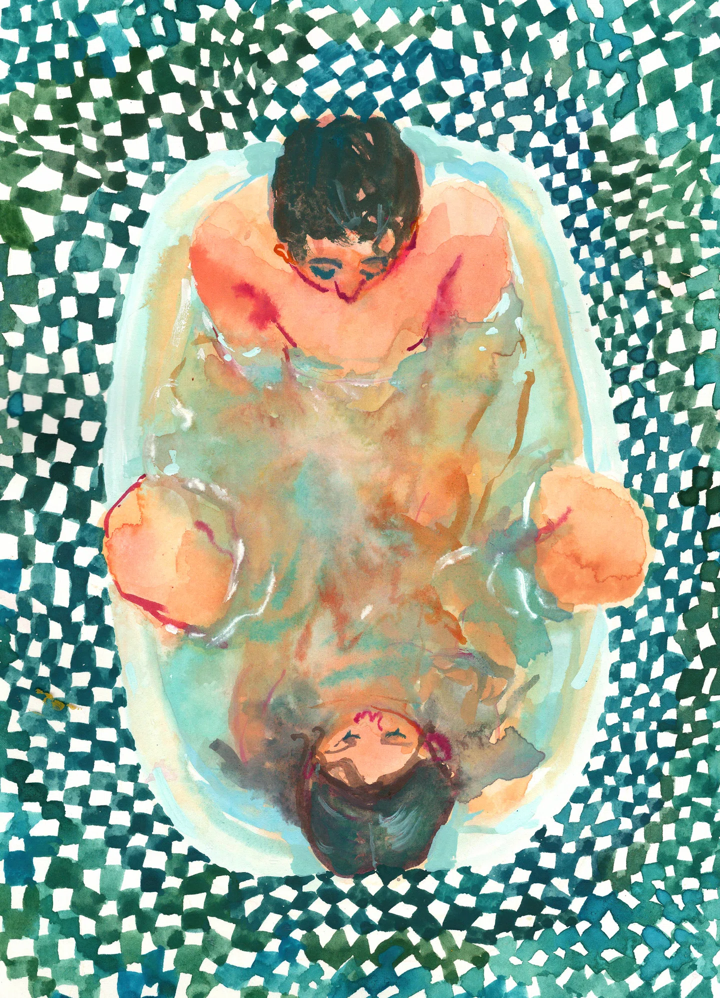 Dos oceanos aos banhos, Angie Kang pinta o contraste entre fontes de água orgânicas e artificiais