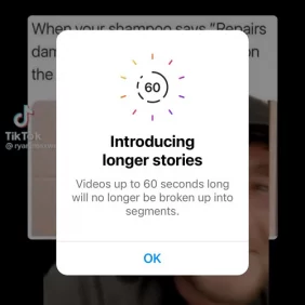 Instagram confirma que vídeos com menos de 60 segundos nas histórias não serão mais divididos em segmentos