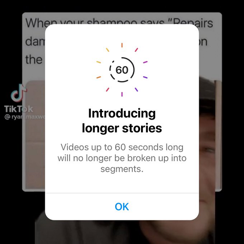 Instagram confirma que vídeos com menos de 60 segundos nas histórias não serão mais divididos em segmentos