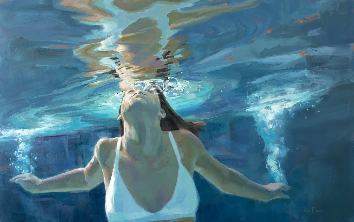 Reviva as memórias do verão através das pinturas de água de Michele Poirier Mozzone