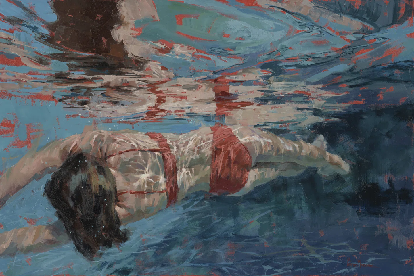 Reviva as memórias do verão através das pinturas de água de Michele Poirier Mozzone