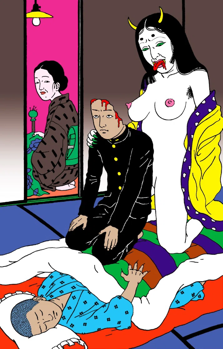 Nas ilustrações de Toshio Saeki, morte, dor e prazer se tornam um só