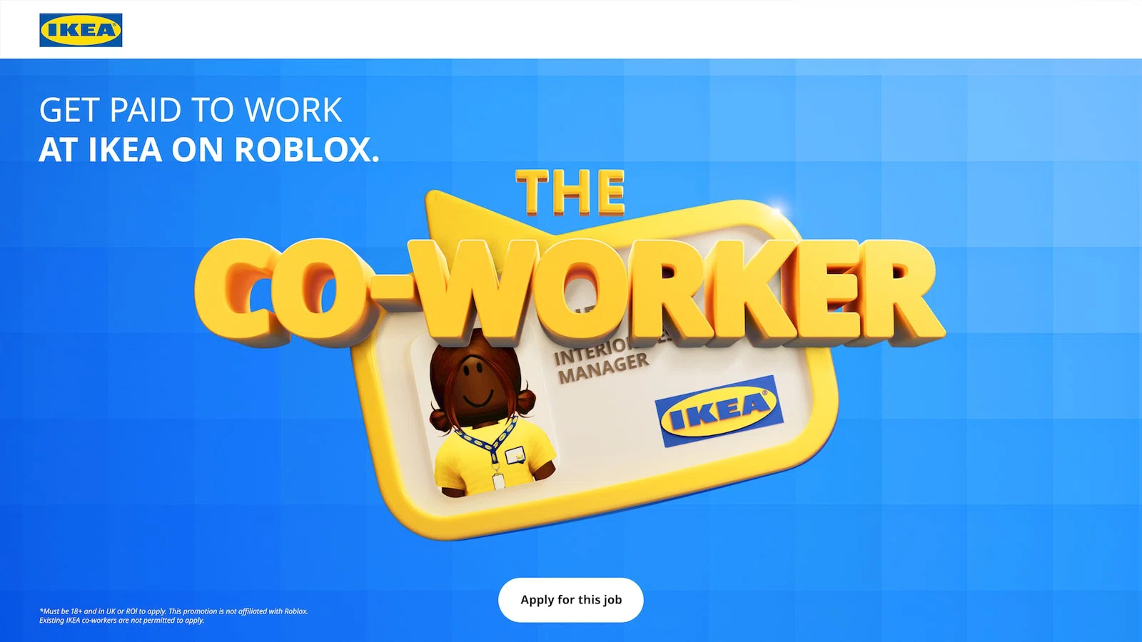 Almôndegas virtuais e móveis pixelados: a Ikea paga dinheiro de verdade para você trabalhar em sua nova loja… no Roblox